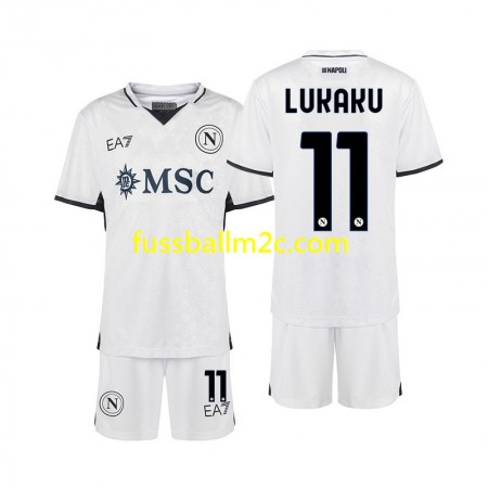 Fußballtrikots SSC Neapel Lukaku 11 Kinder Auswärts Trikotsatz 2024-2025 Fußballtrikots SSC Neapel Lukaku 11 Kinder Auswärts Trikotsatz 2024-2025